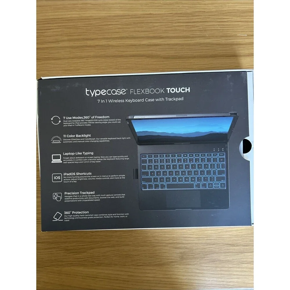 Light Purple 360° Rotatable Touch Keyboard Case for iPad Pro 11